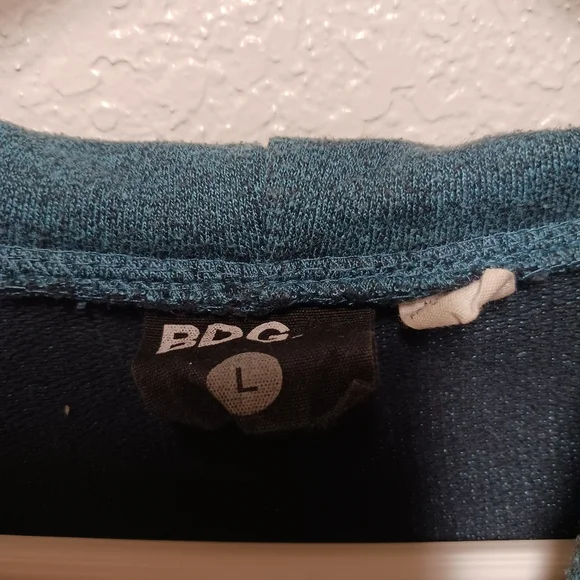 BDG Brand Long Sleeve Zippered Hoodie Size Large - Picture 6 of 7